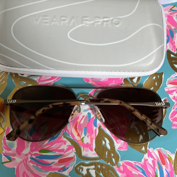 Wear Me Pro WMP Zion polarized aviator sunglasses in woodland brown EUC - Picture 3 of 3